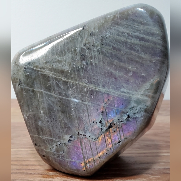 Labradorite Crystal Freeform 1.34 pounds Two-Sided Flash - Picture 5 of 17